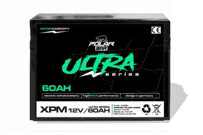 Polar Bär Ultra Serie Batterie XPM 12V/60Ah für Ole/Truck